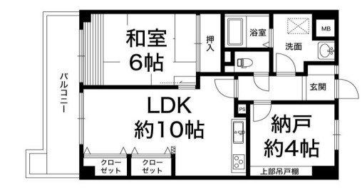 ライオンズマンション東園田の間取り