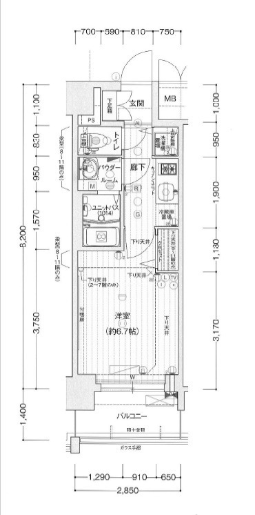 プレサンス鶴舞公園セラヴィの間取り