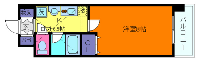 スカイビュー六甲の間取り
