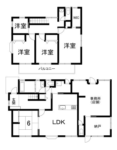 小山市西城南6丁目9-15の間取り