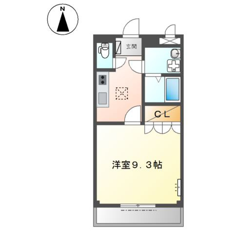 アメニティーハイム　ユー　　刈谷市近郊の賃貸ならクラスホーム刈谷店の間取り