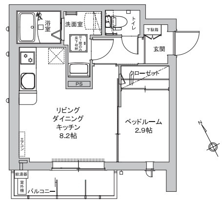 カーサグランデ本八幡の間取り