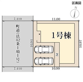 リーブルガーデン熊取町大久保南4丁目の区画図