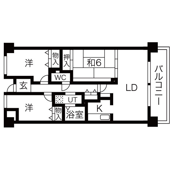 シャトレ千里の間取り