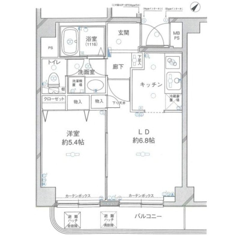 グリフォーネ横浜・西口の間取り