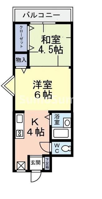 コーポアルム2の間取り