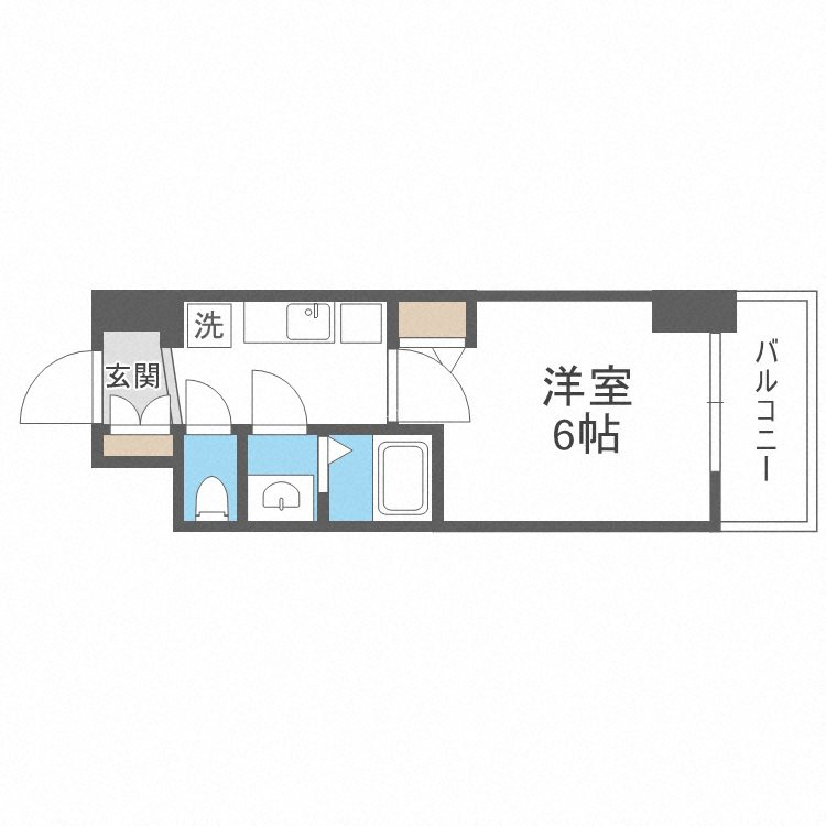ｇｍ難波ウエストＤ.C.の間取り