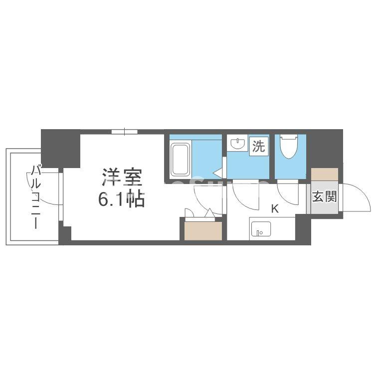 エスリードレジデンス大阪本町の間取り