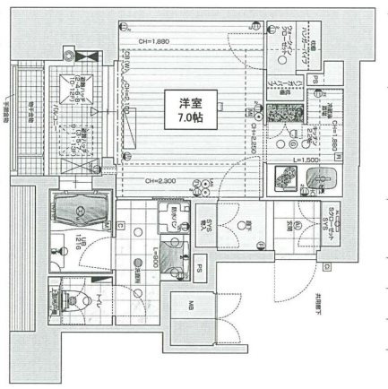 リーガル岡崎橋の間取り