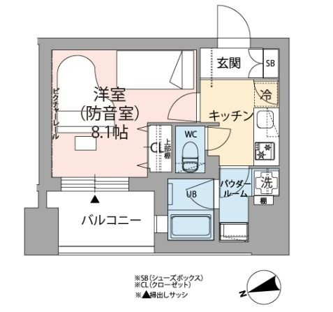 ミュージション下北沢の間取り