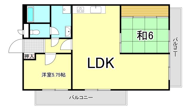 エクセレント西宮北口の間取り