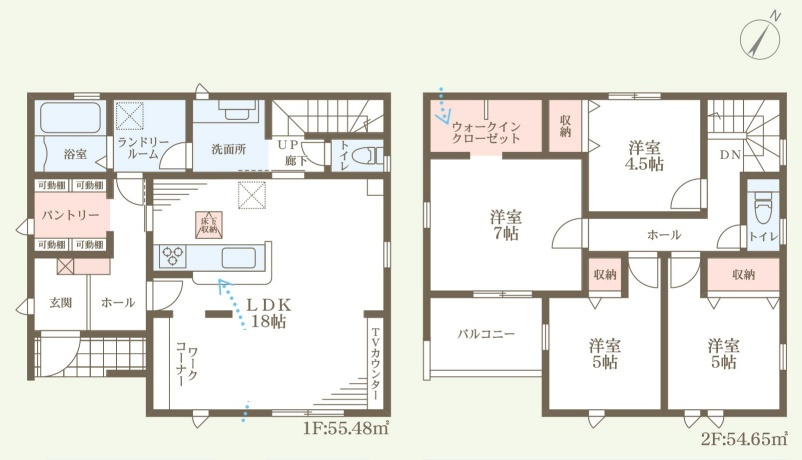 姫路市田寺東　第2期　新築一戸建ての間取り