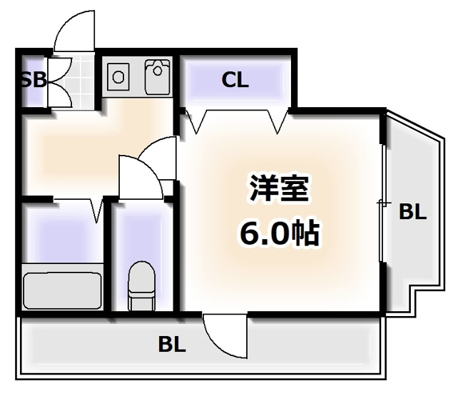 【間取り】 | ルミナス難波