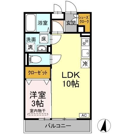 リ・サクラ　Ｂの間取り