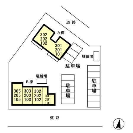 リ・サクラ　Ｂの区画図