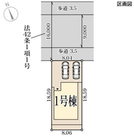 リーブルガーデン河南町大宝2期の区画図