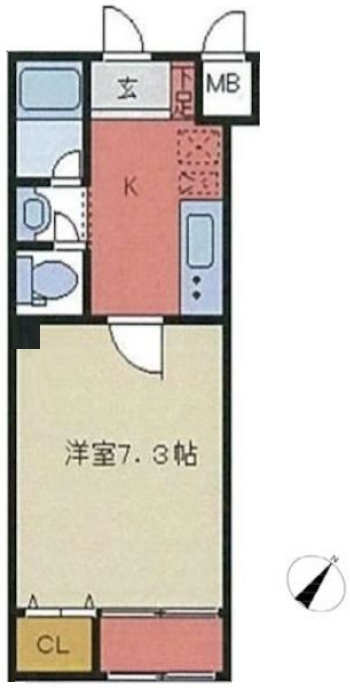 メゾンドクレフの間取り