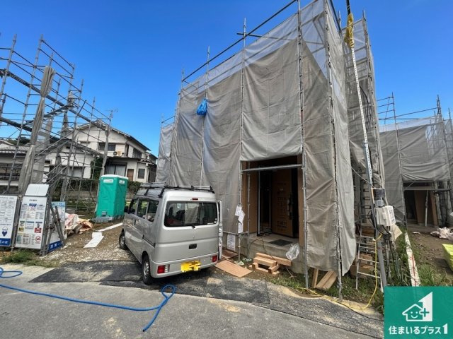 ●12(土)13(日)現地案内可能！　生駒郡平群町吉新　全3邸の外観|お近くの同じ売主さんが建築したお家をご案内致します。実際に使われている設備をご覧ください。