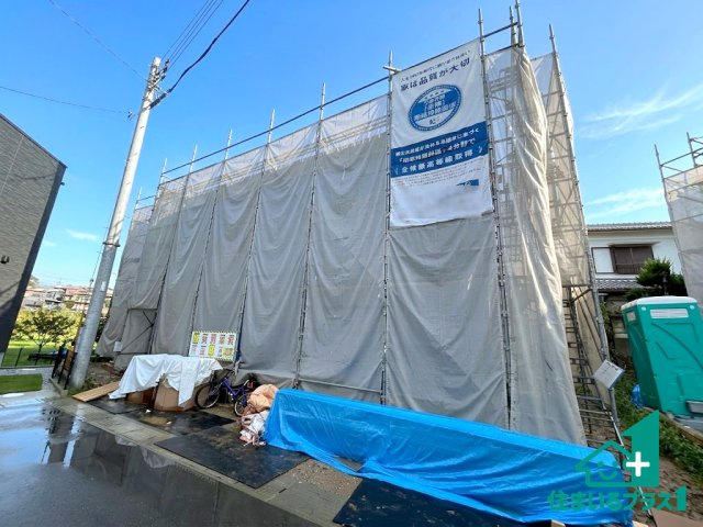 ●19(土)～23(水)現地案内可能！　生駒郡平群町吉新　第3期　新築一戸建ての外観|建築中ですが現地を見ると分かる事もございますので、ぜひ一度現地をご覧ください。
