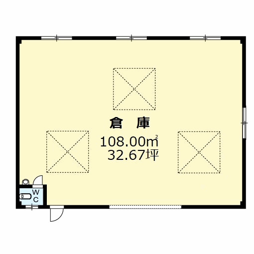 南木の本４丁目倉庫（Ｍ・Ｓ）の間取り