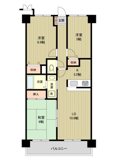 【間取り】 | カルム-ドゥ町田  | 間取りです。