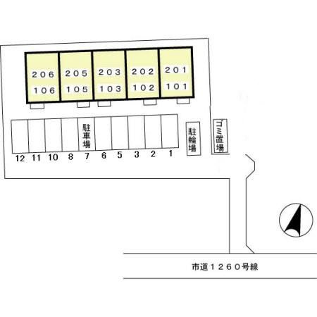 ローズパレスの区画図