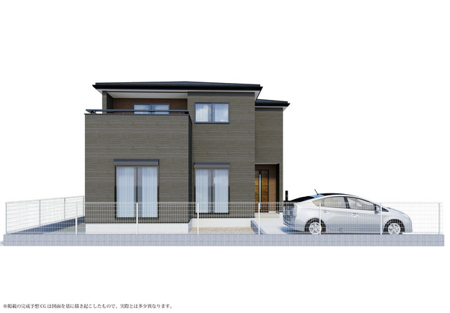 リーブルガーデン河内長野市大師町3期の外観パース