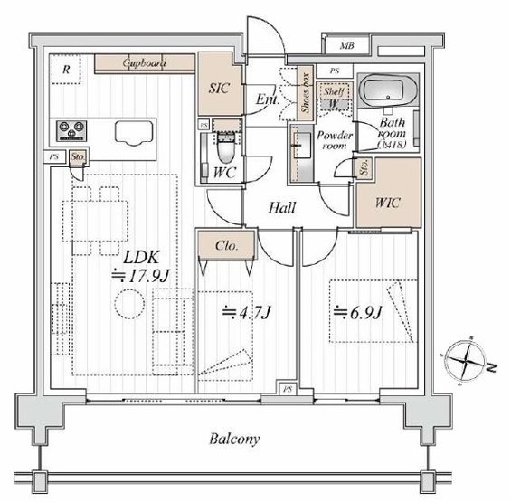【間取り】 | グランドヒルズ三軒茶屋ヒルトップガーデン