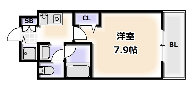 【間取り】 | フェリーチェ難波オーベスト