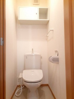 落ち着いた色調のトイレです