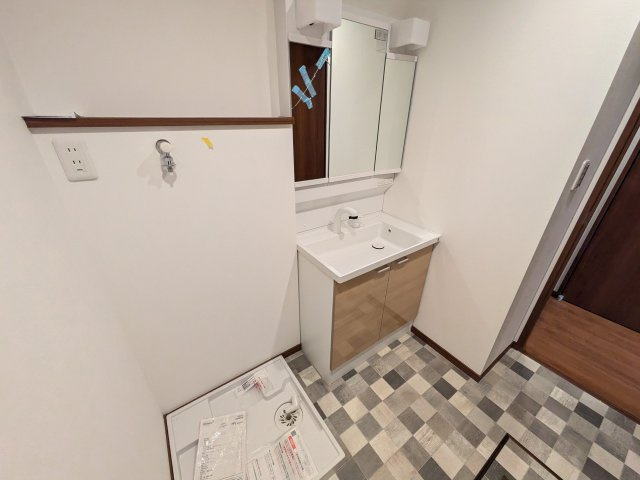 明るい洗面所です