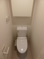 ゆったりとした空間のトイレです