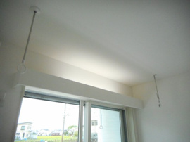 部屋の中に洗濯ものを干せます！