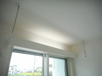部屋の中に洗濯ものを干せます！