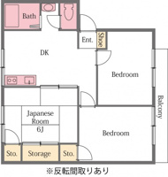 3ＤＫタイプの間取りです