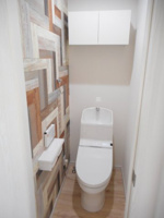 コンパクトで使いやすいトイレです