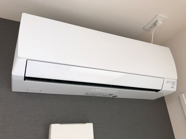 仮）港区東茶屋新築アパートの設備|エアコンです
