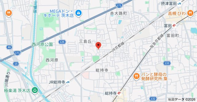 ペルル三島丘の地図