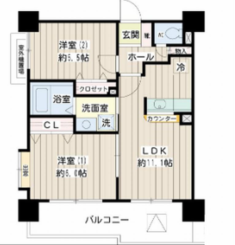 エスポワールエスの間取り