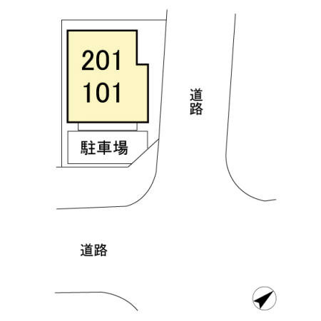めぞん一刻館の区画図