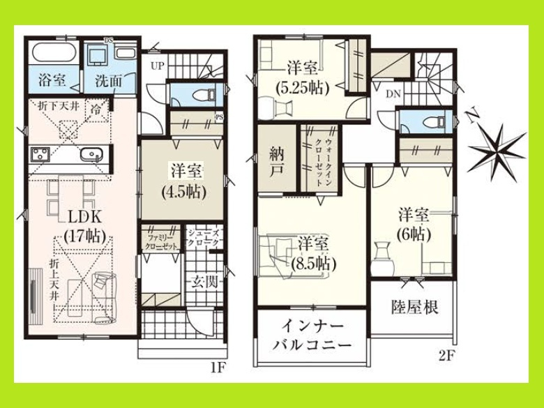 清須市中河原の新築一戸建の間取り|◇３号棟◇　