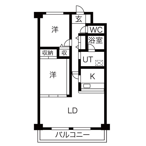 パシフィックマンションⅢの間取り