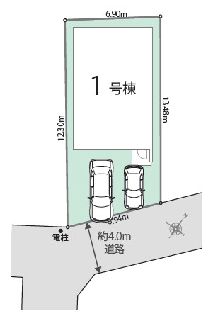 豊島区長崎6丁目　駐車2台可　耐震×ZEH水準住宅　限定1棟の区画図