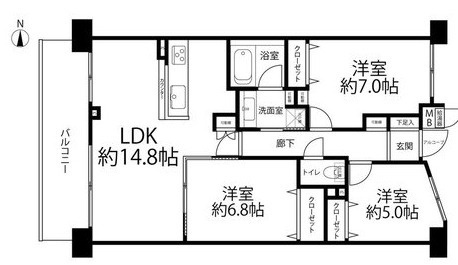 【間取り】 | 東急ドエル・アルス世田谷ネクステージ