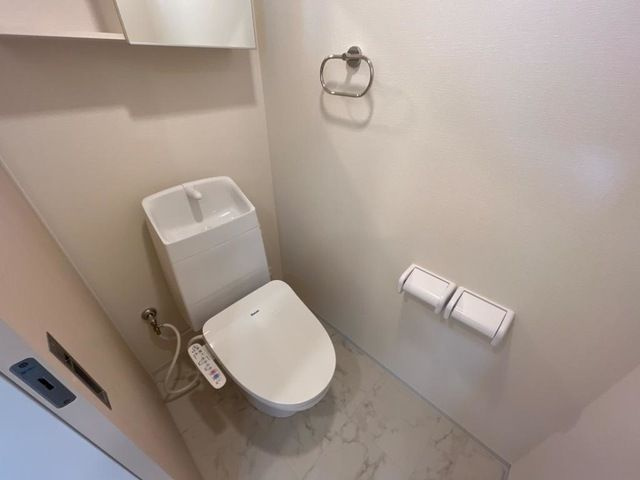 仮）港区東茶屋新築アパートのトイレ|シンプルで使いやすいトイレです