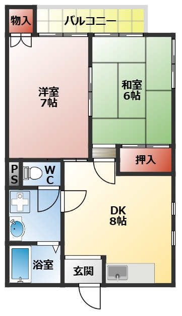 ファミールユキの間取り