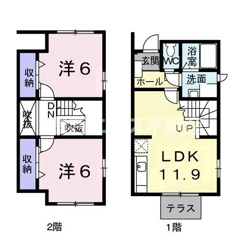 【間取り】 | エスポワールⅢ