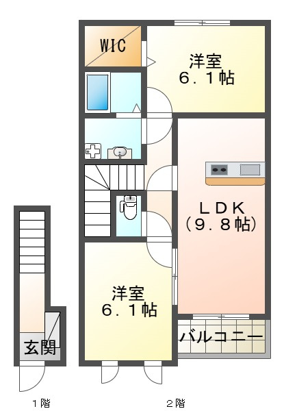 リュクス西明石Ⅱの間取り