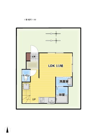 春日部市緑町　中古戸建の間取り