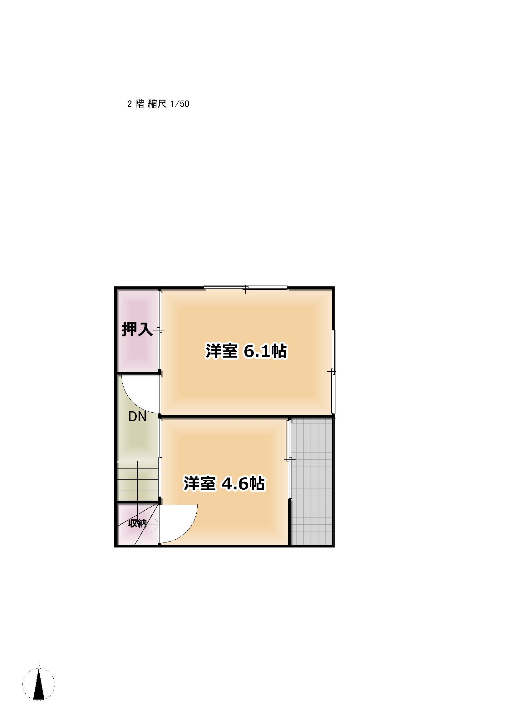 春日部市緑町　中古戸建の間取り